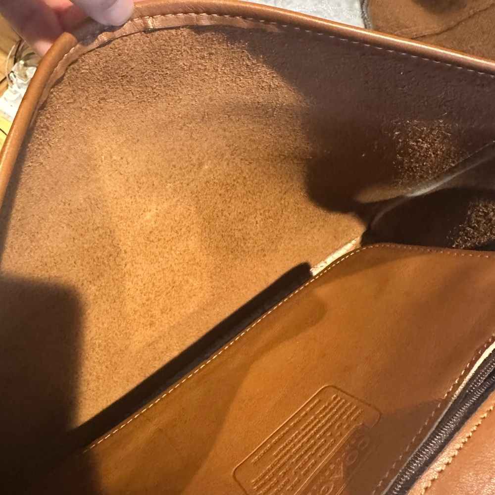 Coach Brown Leather Messenger Bag - Picture 6 of 7